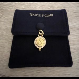 Temple St Clair Diamond Pave Angel Pendant